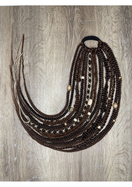 Rasta Mix Afrika Örgü Toka 15 Li - Kahverengi