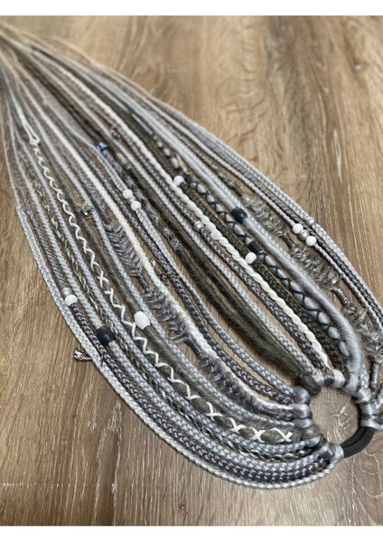 Rasta Mix Afrika Örgü Toka 25 Li - Grinin Tonları & Beyaz