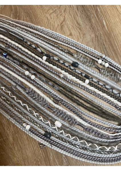 Rasta Mix Afrika Örgü Toka 25 Li - Grinin Tonları & Beyaz modelleri