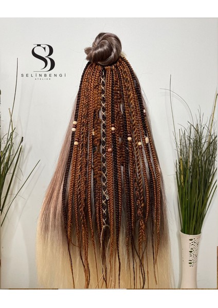 25LI Afrika Örgü Toka - Bakır & Koyu Kahve fiyatları