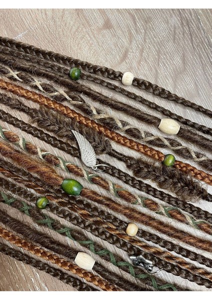 Rasta Mix Afrika Örgü Toka 15LI - Koyu Kahverengi & Bakır fiyatları