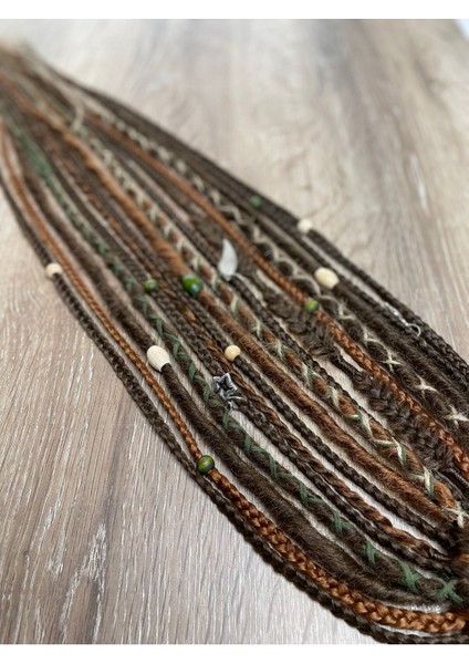 Rasta Mix Afrika Örgü Toka 15LI - Koyu Kahverengi & Bakır fırsatları