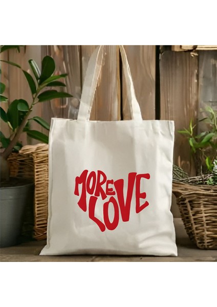 Kalın Bez Çanta, Omuz ve Shopper Tarzı, Kanvas ve Pinterest Tasarımı, Bej Renk, %100 Pamuk
