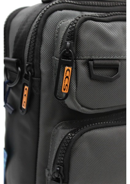 Şık gri el ve omuz askılı tekstil çanta, günlük kullanım için ideal modelleri