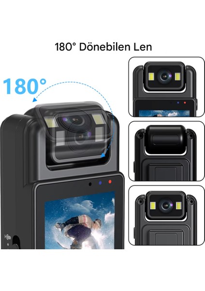 Cep Klipsli Mini Kamera 1080 P Taşınabilir Dijital Video Kaydedici Bodycam 180° Lens fırsatları
