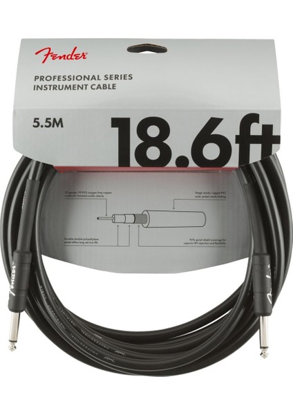 Professional Kill Switch Düz/l Uçlu 5,5m Enstrüman Kablosu