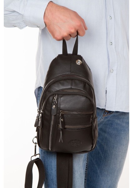 Unisex Çapraz Askılı Omuz Çantası, Ayarlanabilir, Şık ve Pratik Suni Deri Siyah fiyatları