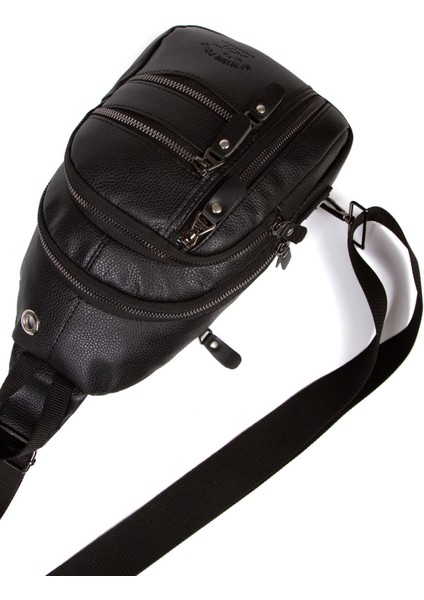 Unisex Çapraz Askılı Omuz Çantası, Ayarlanabilir, Şık ve Pratik Suni Deri Siyah fırsatları