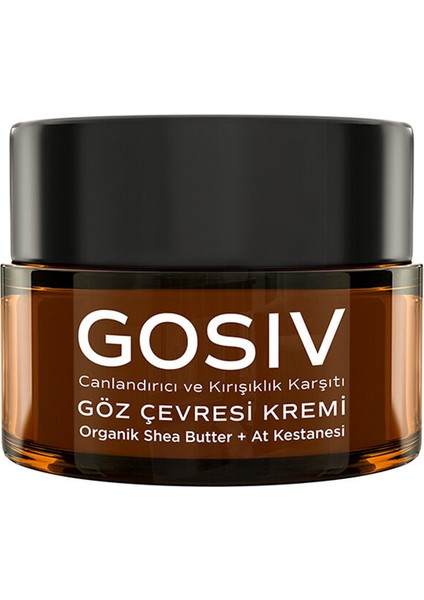 Gosiv Organik Kırışık Karşıtı Göz Çevresi Kremi 15 ml