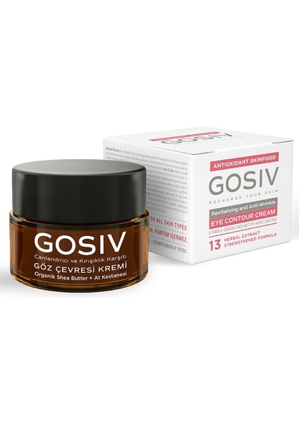 Gosiv Organik Kırışık Karşıtı Göz Çevresi Kremi 15 ml fırsatları