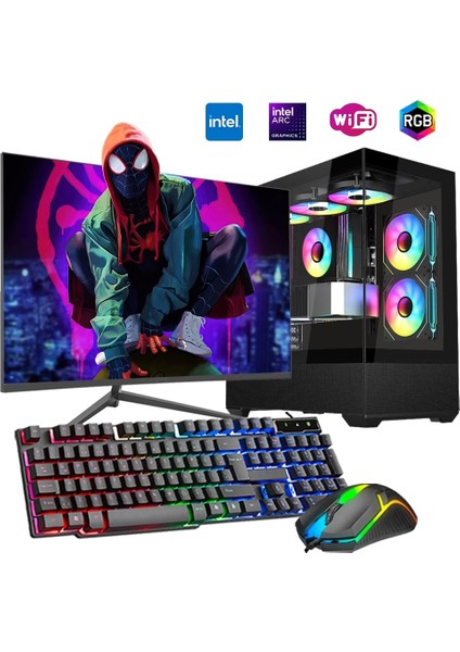 I5 13400F 16GB Ddr4 1tb M2 12GB Arc B580 24" Monitörlü Oyun Bilgisayarı