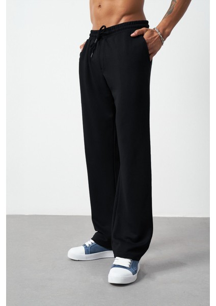 Esnek Modal Kumaş Baggy Erkek Pantolon fırsatları