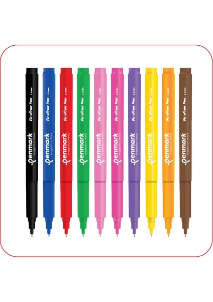 Fineliner Kalem Tüm Renkler Set
