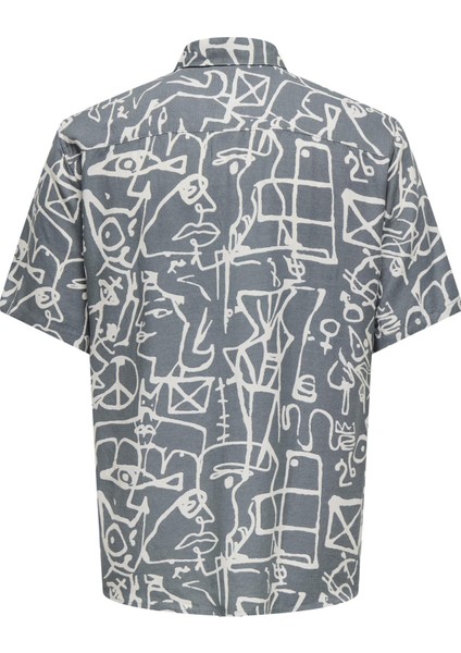 Onsbud Lıfe Ss Slım Aop Vısc/lın Shırt modelleri