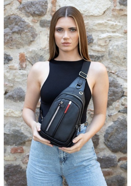 Şık Siyah Çapraz ve Omuz Çantası, Günlük ve Spor Kullanım İçin Ideal Renk: Siyah fiyatları