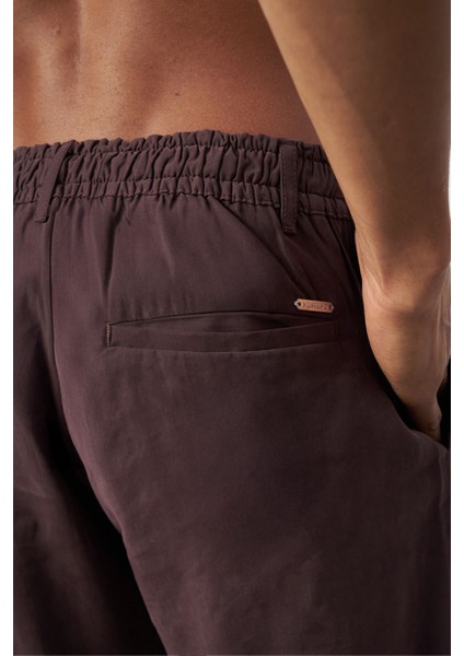 Süet Desenli Modal Baggy Erkek Pantolon
