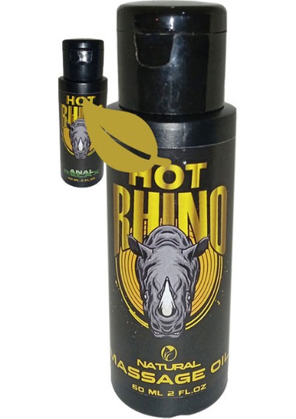 Bonie Hot Rhino Bay Bayan Erotik Masaj Yağı 60 ml + 60 ml Arka Teskin Edici Krem