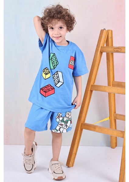 Erkek Çocuk Baskılı Tşört-Şort Takım fırsatları