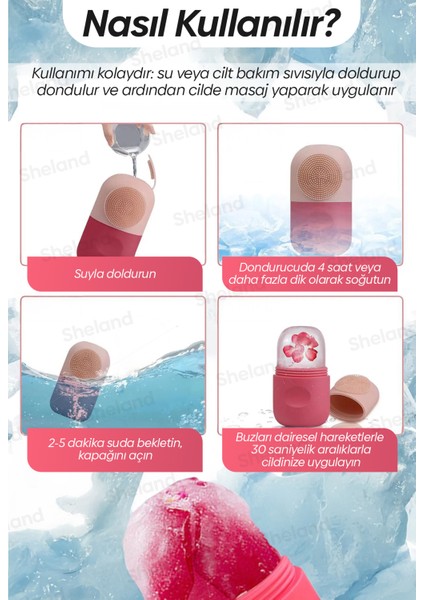 Pro Temizleme Fırçalı Ice Cube Buzlu Yüz Masajı Gua Sha Face Roller Doğal Cilt Bakım Aleti indirimleri