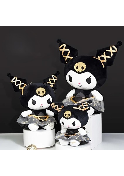 Kuromi Hello Kitty Özel Seri Sanrio 25 cm Peluş Oyuncak Sanrio Kuromi Plush Hediyelik Oyuncak