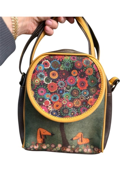 Frida Kahlo Tasarım El Yapımı Çanta