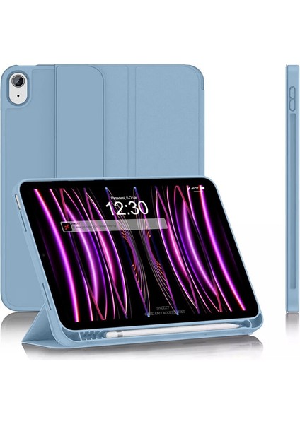 Apple iPad 11.nesil 11 Inç 2025 Kılıf Premium Kalem Bölmeli Uyku Modlu Kapaklı Smart Case