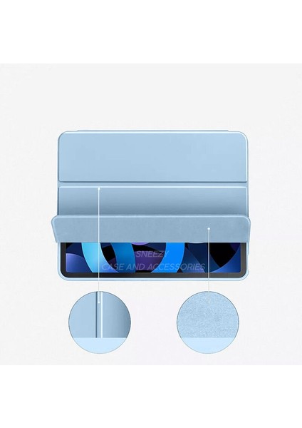 Apple iPad 11.nesil 11 Inç 2025 Kılıf Premium Kalem Bölmeli Uyku Modlu Kapaklı Smart Case