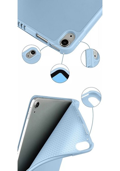 Apple iPad 11.nesil 11 Inç 2025 Kılıf Premium Kalem Bölmeli Uyku Modlu Kapaklı Smart Case