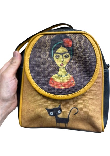 Frida Kahlo Tasarım El Yapımı Çanta