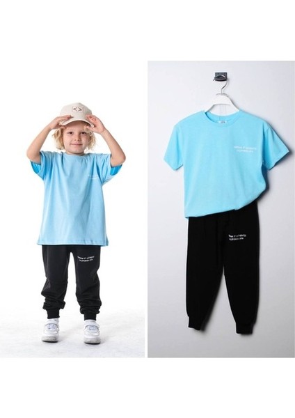 Mavi Tişört Siyah Pantolon Takım fiyatları