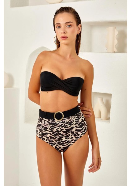 Dolgulu Straplez Bikini Takım 254232