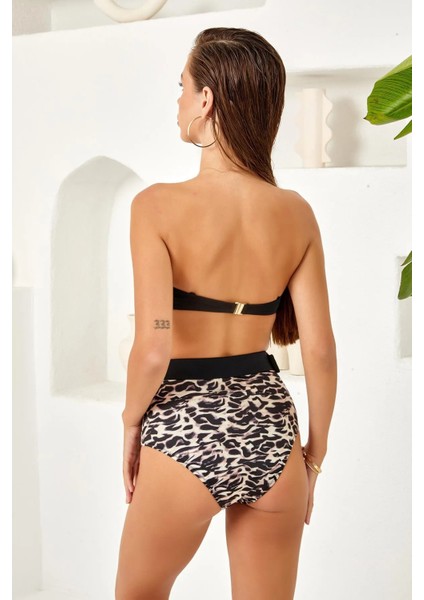 Dolgulu Straplez Bikini Takım 254232
