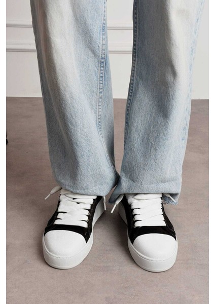 Deri Icon Sneaker Ayakkabı