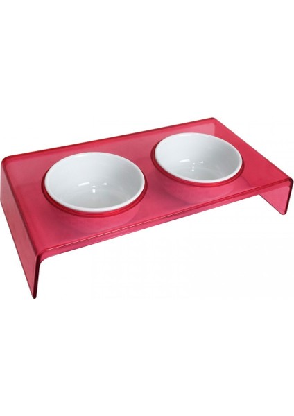 Seramik Mama Kabı & Su Kabı Renkli Standlı 10*15*30CM