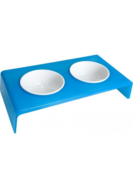 Seramik Mama Kabı & Su Kabı Renkli Standlı 10*15*30CM