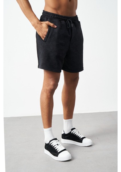 3 Iplik Efekt Yıkamalı Bermuda Erkek Şort modelleri