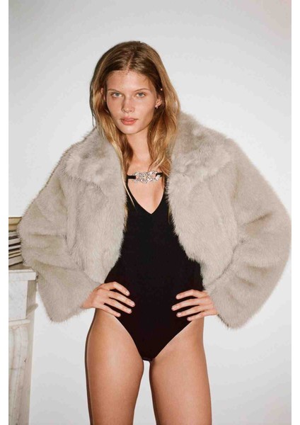 Allbucks Zara, Mücevher Detaylı Vatkalı Streç Bodysuit ABZRA1050
