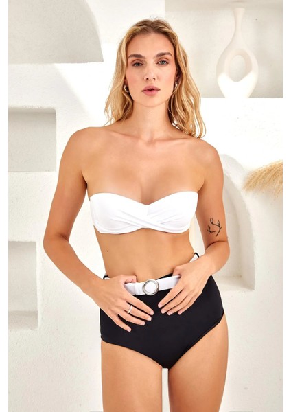 Dolgulu Straplez Bikini Takım 254242