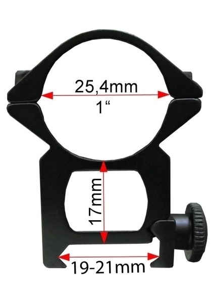 Çift Vidalı 22 mm Dürbün Montaj Ayağı