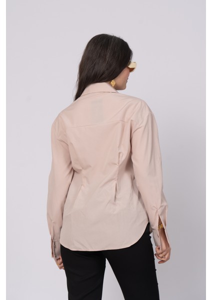 Önü Fermuarlı Belden Dar Gömlek 70026 indirimleri