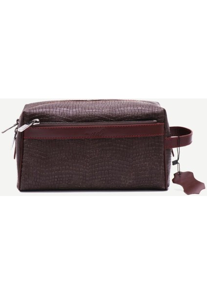 Hakiki deri bordo erkek el çantası, şık ve dayanıklı büyük boy taşıma çantası