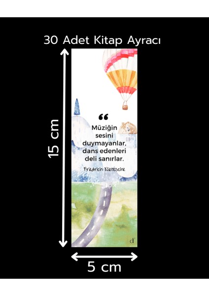 30'lu Kitap Ayracı Seti - Sözler