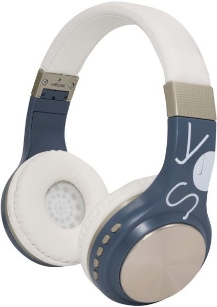 SY-BT1607 Bluetooth 5.3 Kulaküstü Katlanabilir Mikrofonlu Kulaklık Kablosuz Sd Kart Girişi Aux Mavi