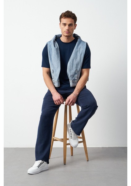 Modal Kumaş Regular Fit Sıfır Yaka T-Shirt modelleri