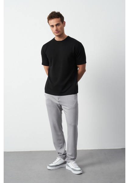 Modal Kumaş Regular Fit Sıfır Yaka T-Shirt
