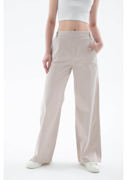 Yüksek Bel Palazzo Bej Kadın Pantolon 25Y0042K1 indirimleri
