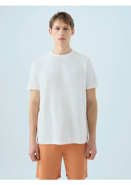 Regular Fit Ekru Erkek T-Shirt LF2038501