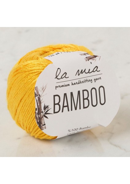 Bamboo Hardal Sarı El Örgü Ipi - L003 - 33853