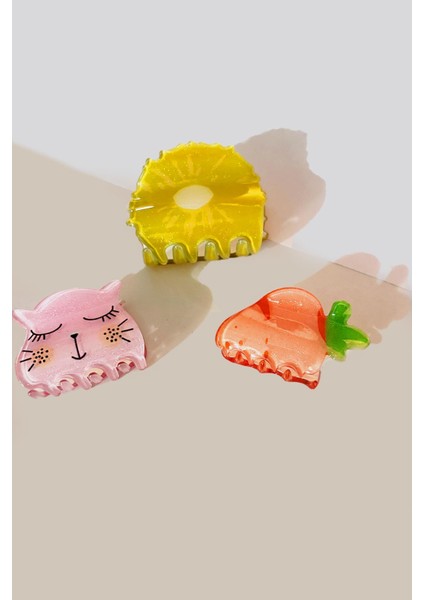 Bahar Orta Boy Asetat Mandal Toka 3 Adet