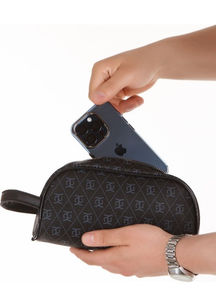 Siyah Suya Dayanıklı Tıraş & Kozmetik El Çantası & Mekanizmalı Kartlık modelleri